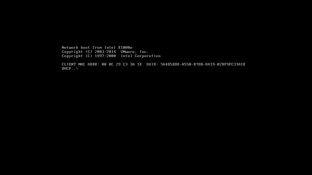 怎么解决虚拟机出现network boot from intel e1000？