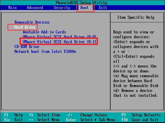 怎么解决虚拟机出现network boot from intel e1000？